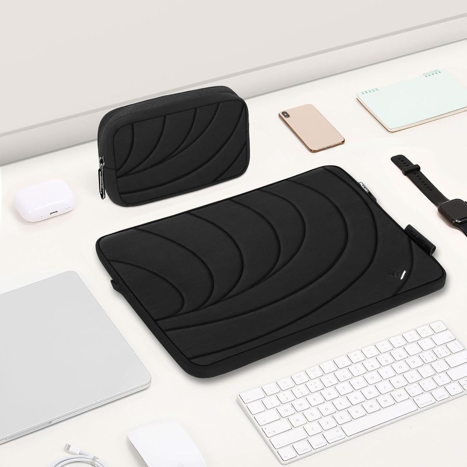 Funda Protectora 360 Mosiso para Laptop 13-14" Negra