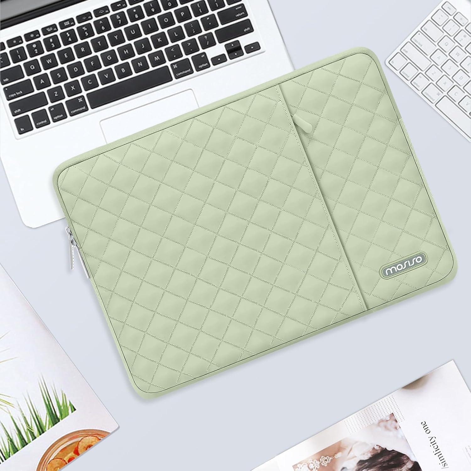 Funda para Laptop MOSISO 16" Verde Salvia Acolchada con Bolsa