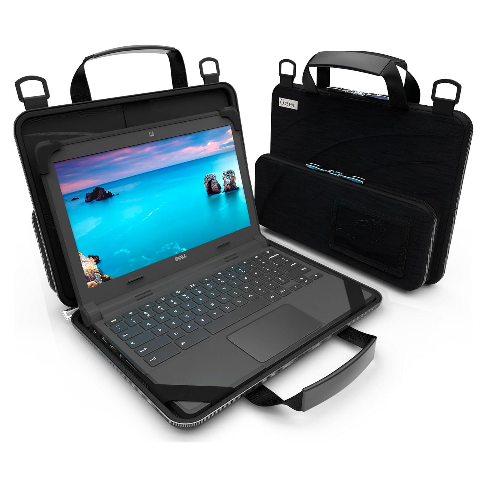 Funda Siempre Encendida UZBL para Chromebook 13-14" Negra