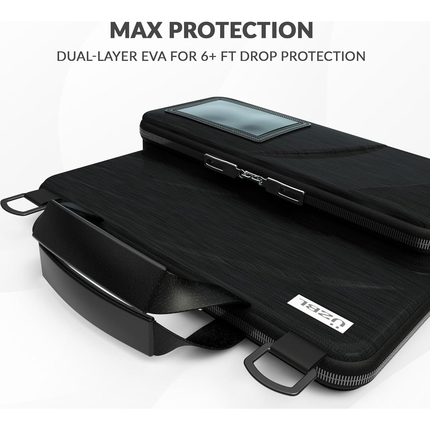 Funda Siempre Encendida UZBL para Chromebook 13-14" Negra