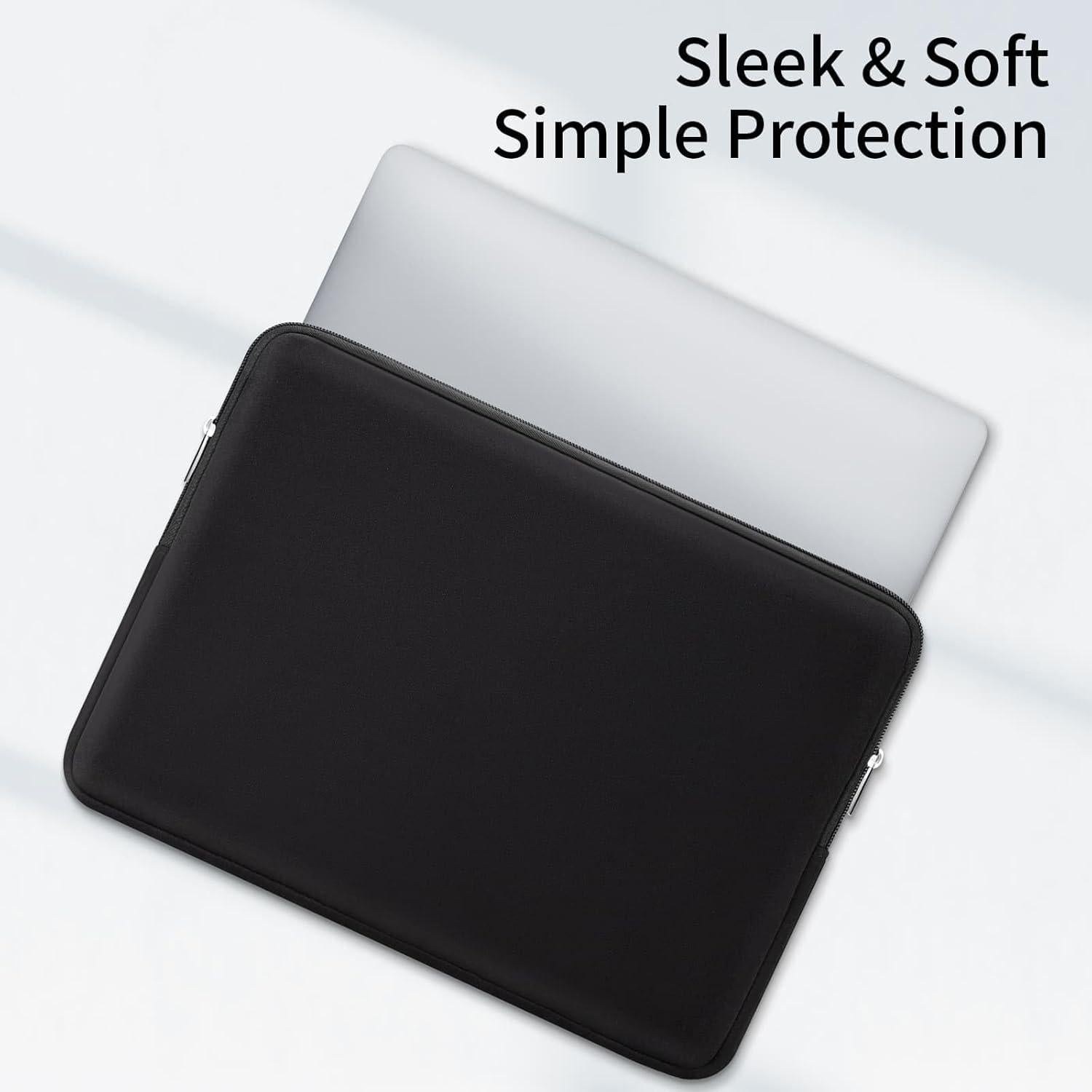 Funda para Laptop RAINYEAR 14" Acolchada Negra - Protección Suave