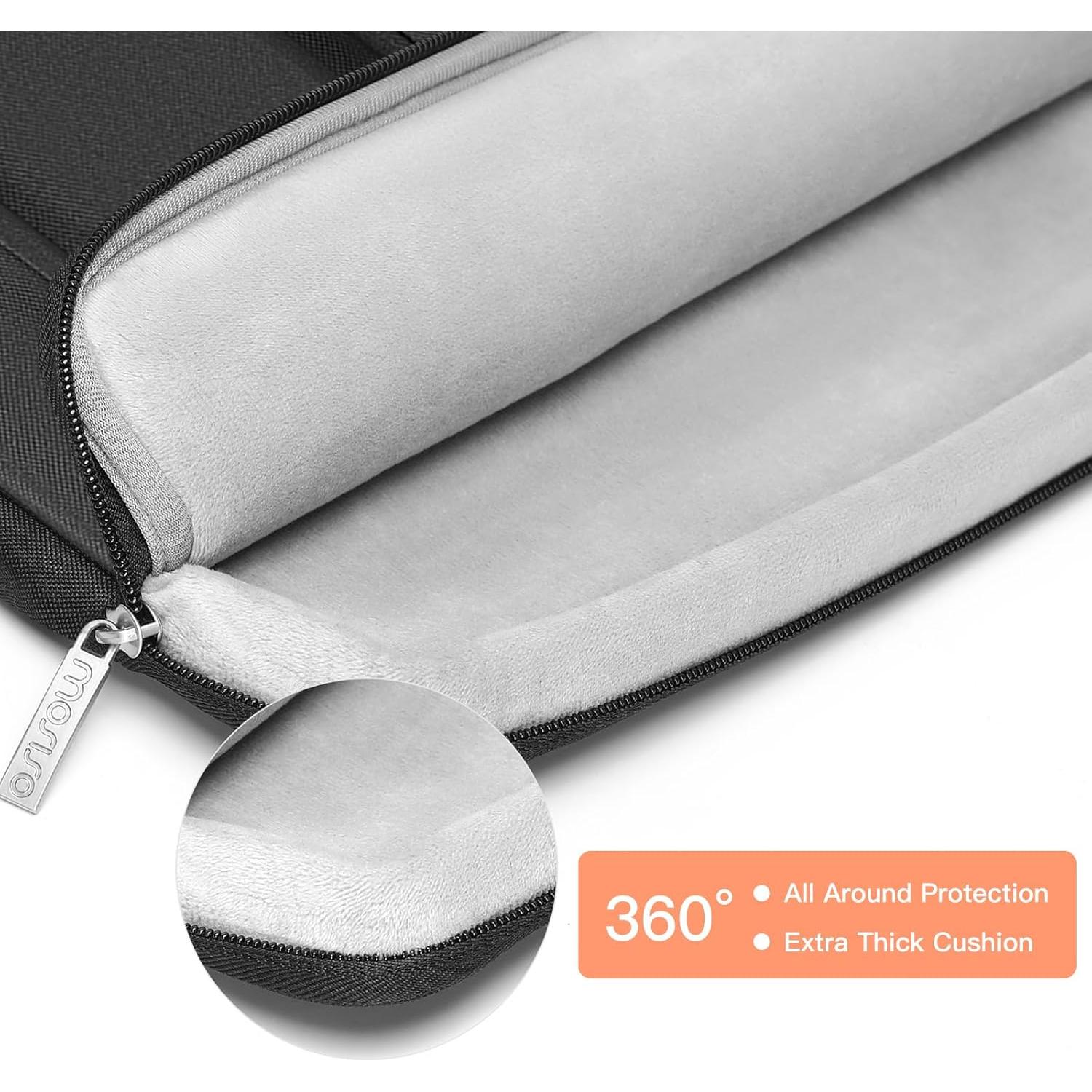 Funda Protectora para Laptop 13.3" MOSISO Negra con 3 Bolsillos