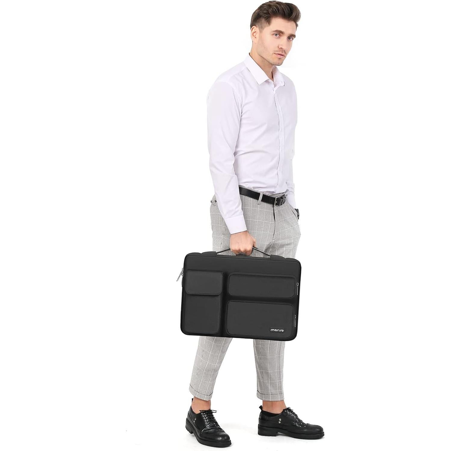 Funda Protectora para Laptop 13.3" MOSISO Negra con 3 Bolsillos