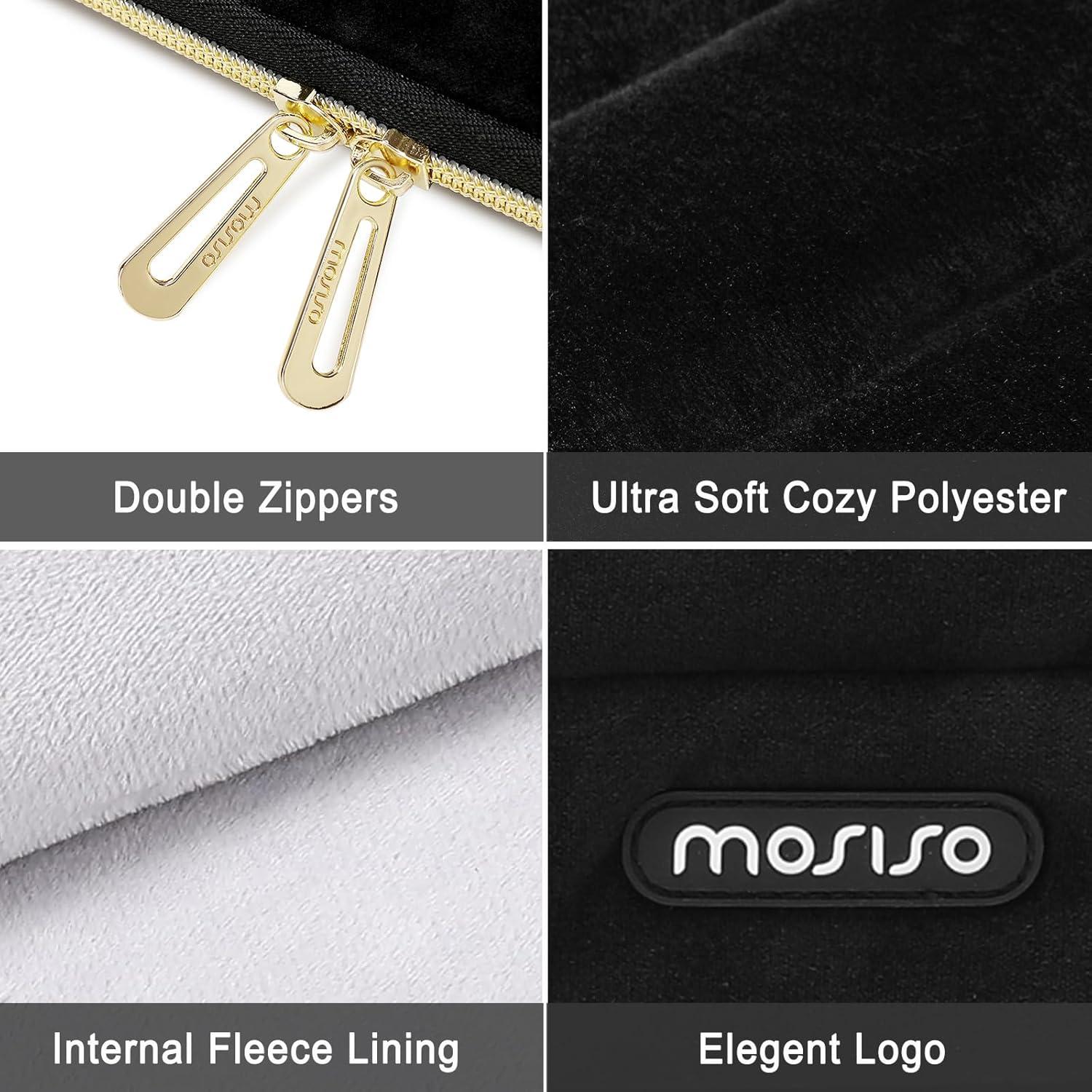 Funda para Laptop 13.3" MOSISO Negra Ultra Suave con Bolsa