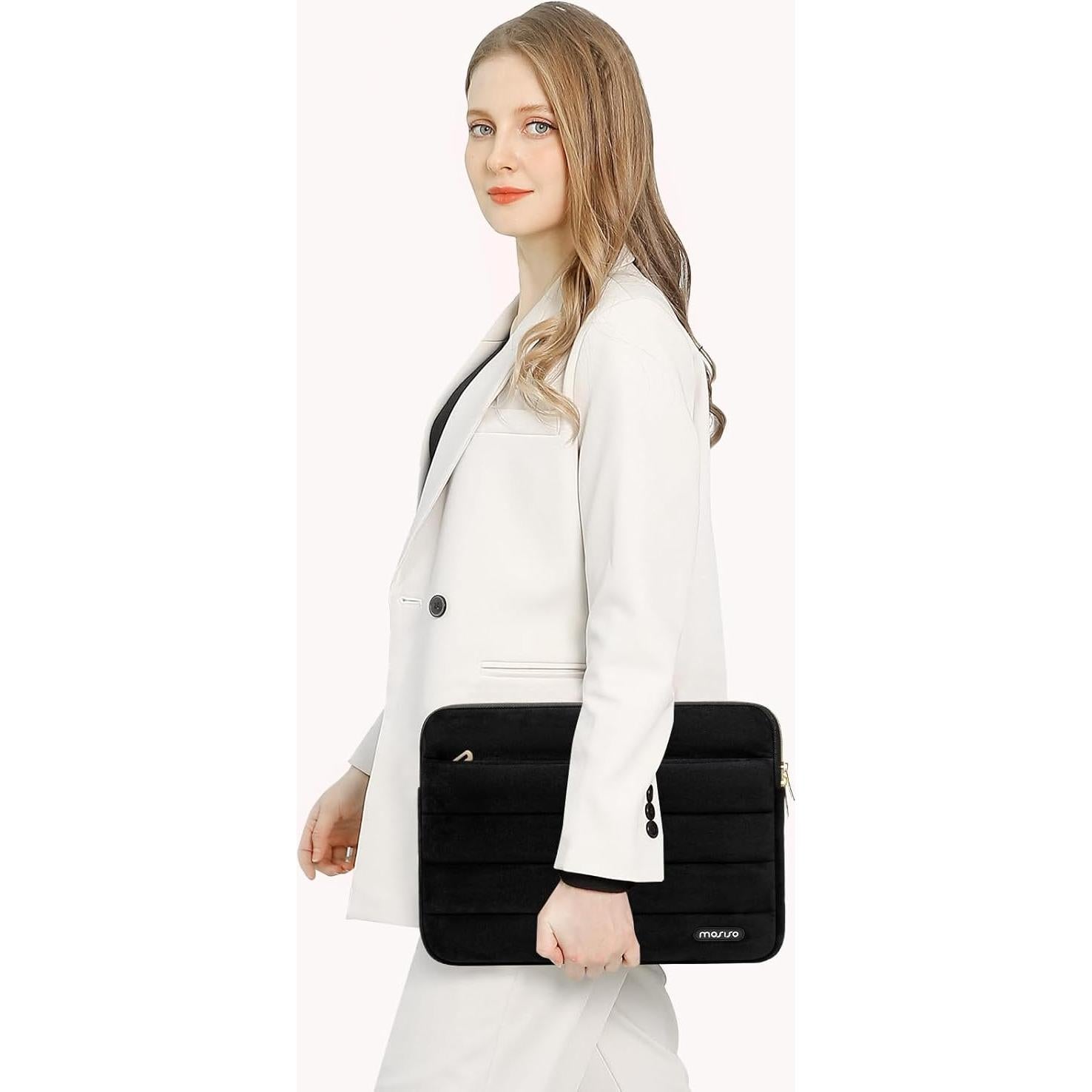 Funda para Laptop 13.3" MOSISO Negra Ultra Suave con Bolsa