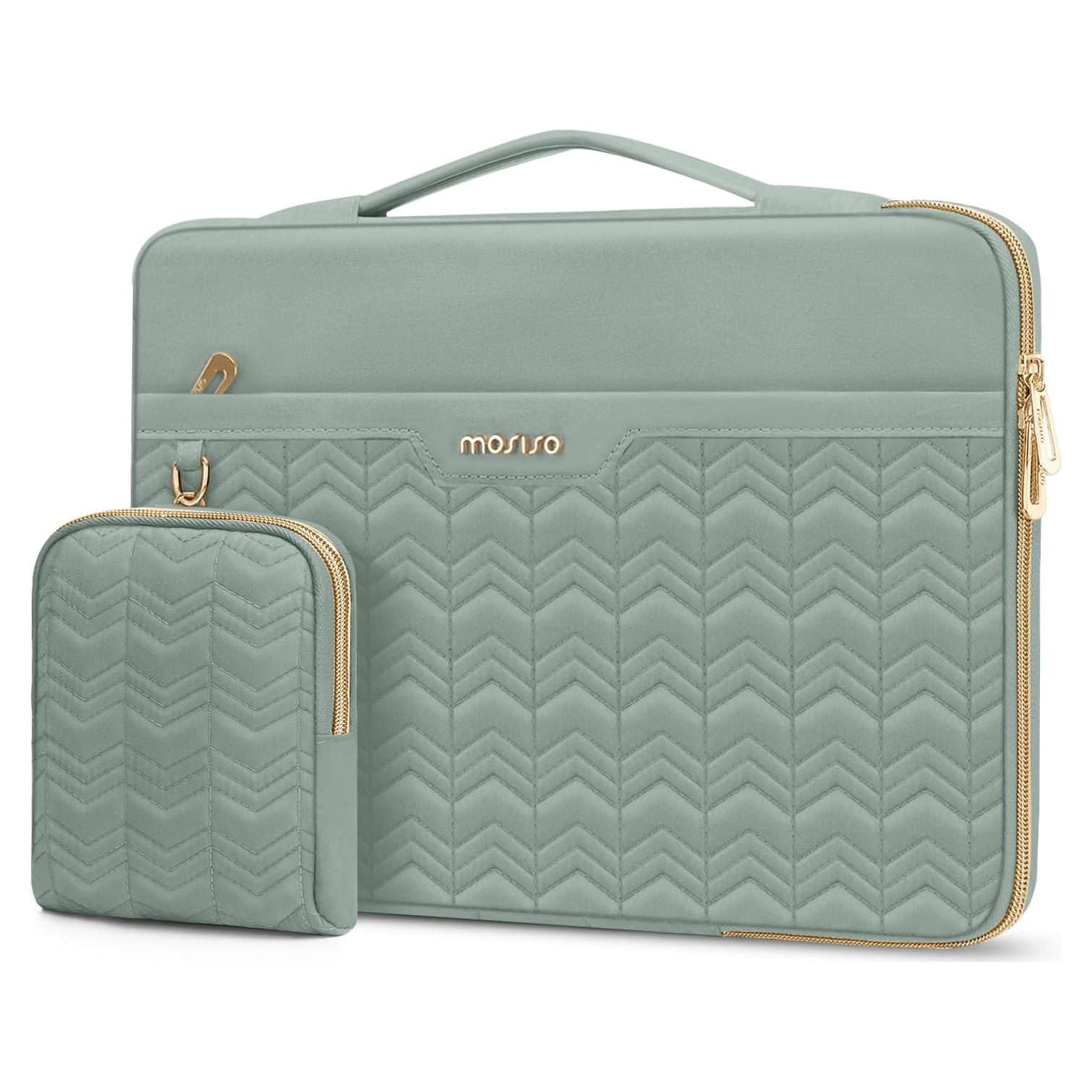 Funda Protectora MOSISO para Laptop 13.3" Verde Antiguo