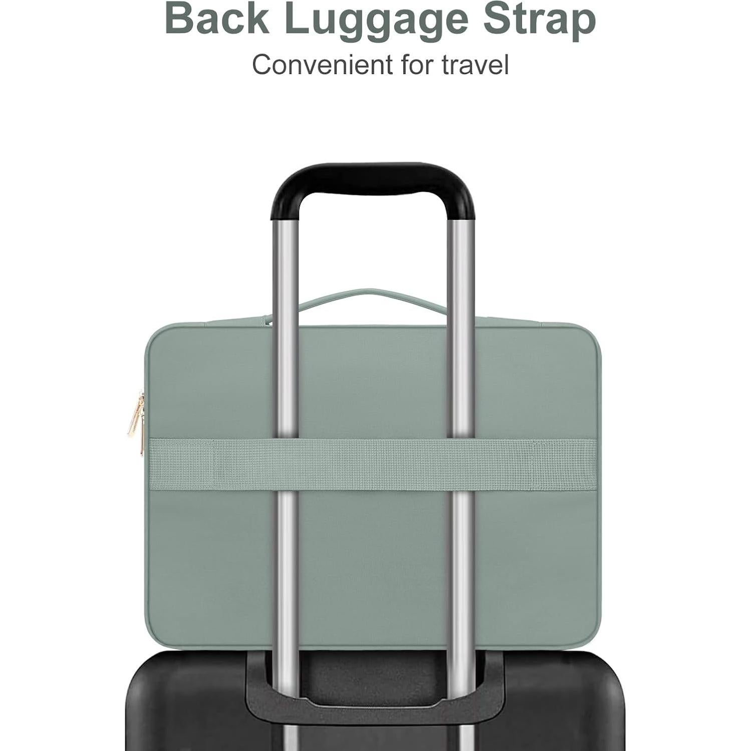 Funda Protectora MOSISO para Laptop 13.3" Verde Antiguo