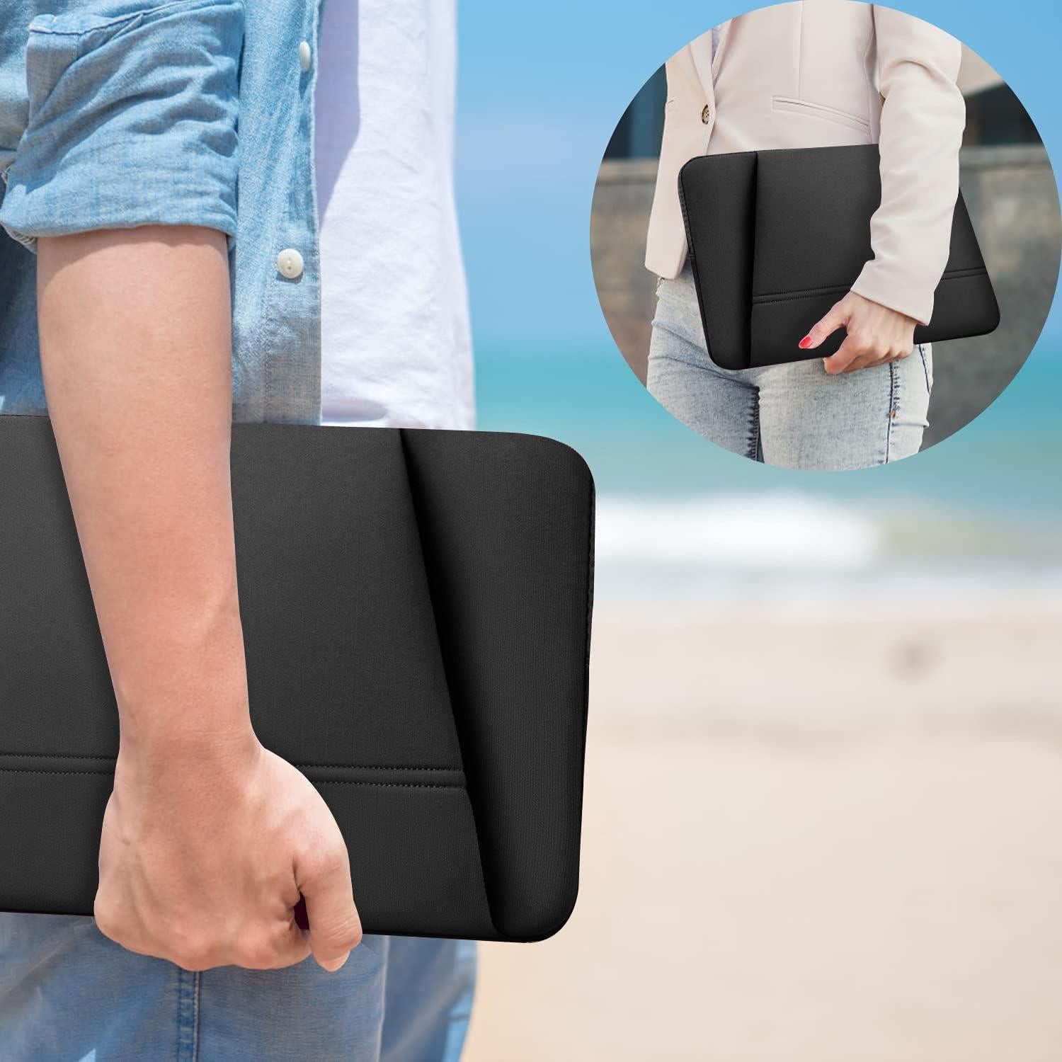Funda para Laptop TEDNETGO 15.6" Resistente y Ligera Negra