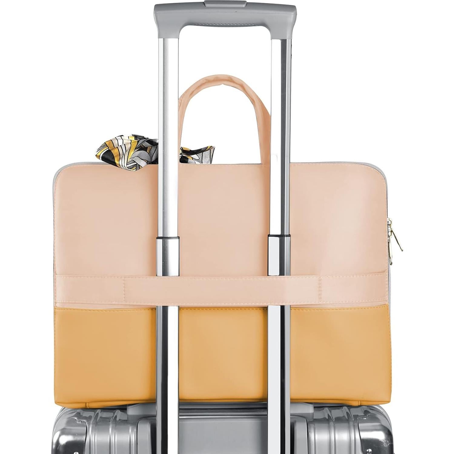 Funda para Laptop 15.6" Ytonet Amarilla, Amigable con TSA