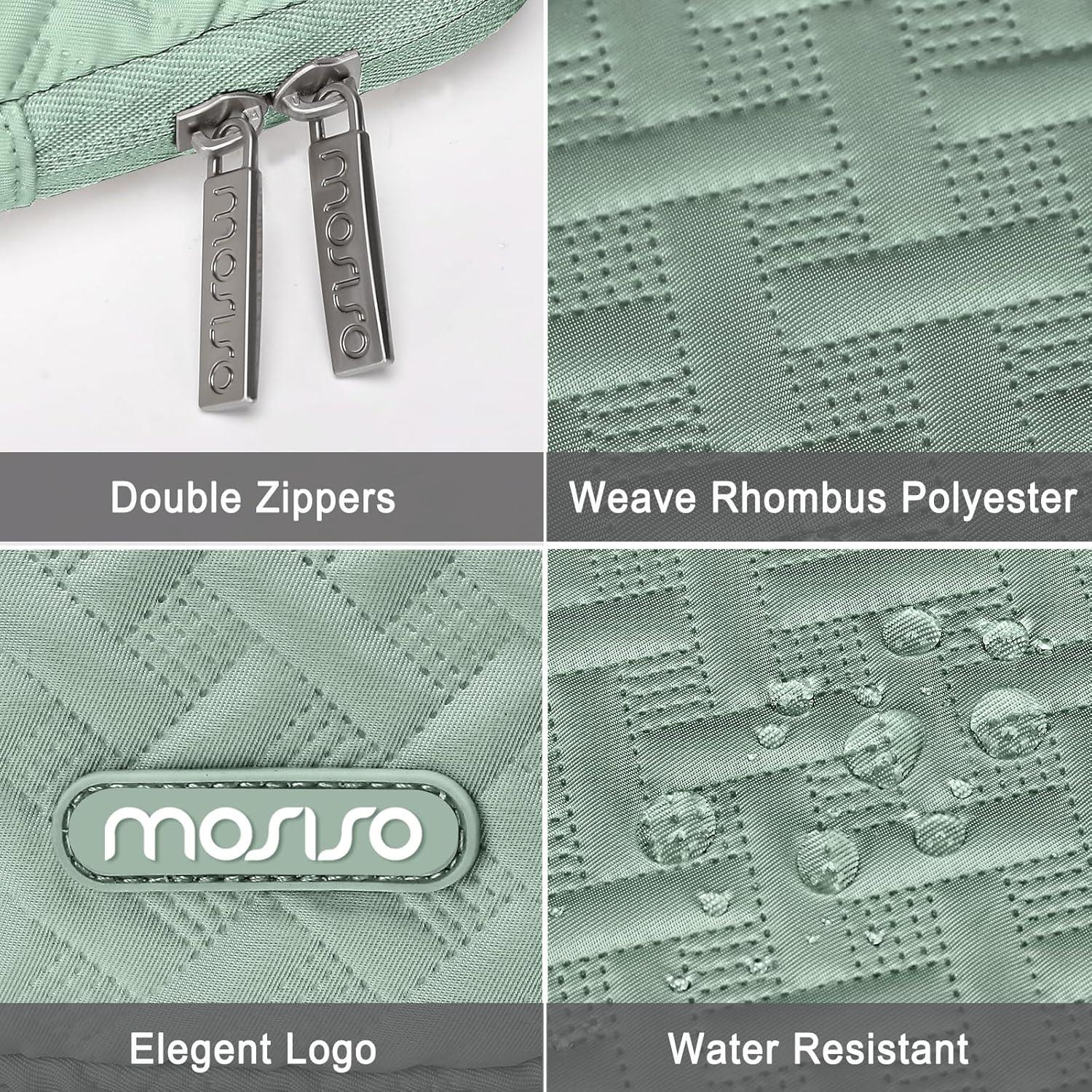 Funda para Laptop Mosiso 13.3" Verde Antiguo con Bolsillo