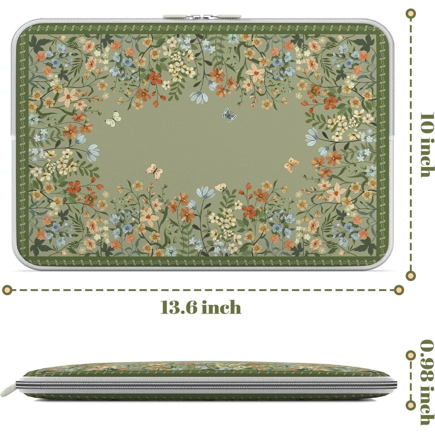 Funda para portátil iCasso 13" Verde - Protección Acolchada