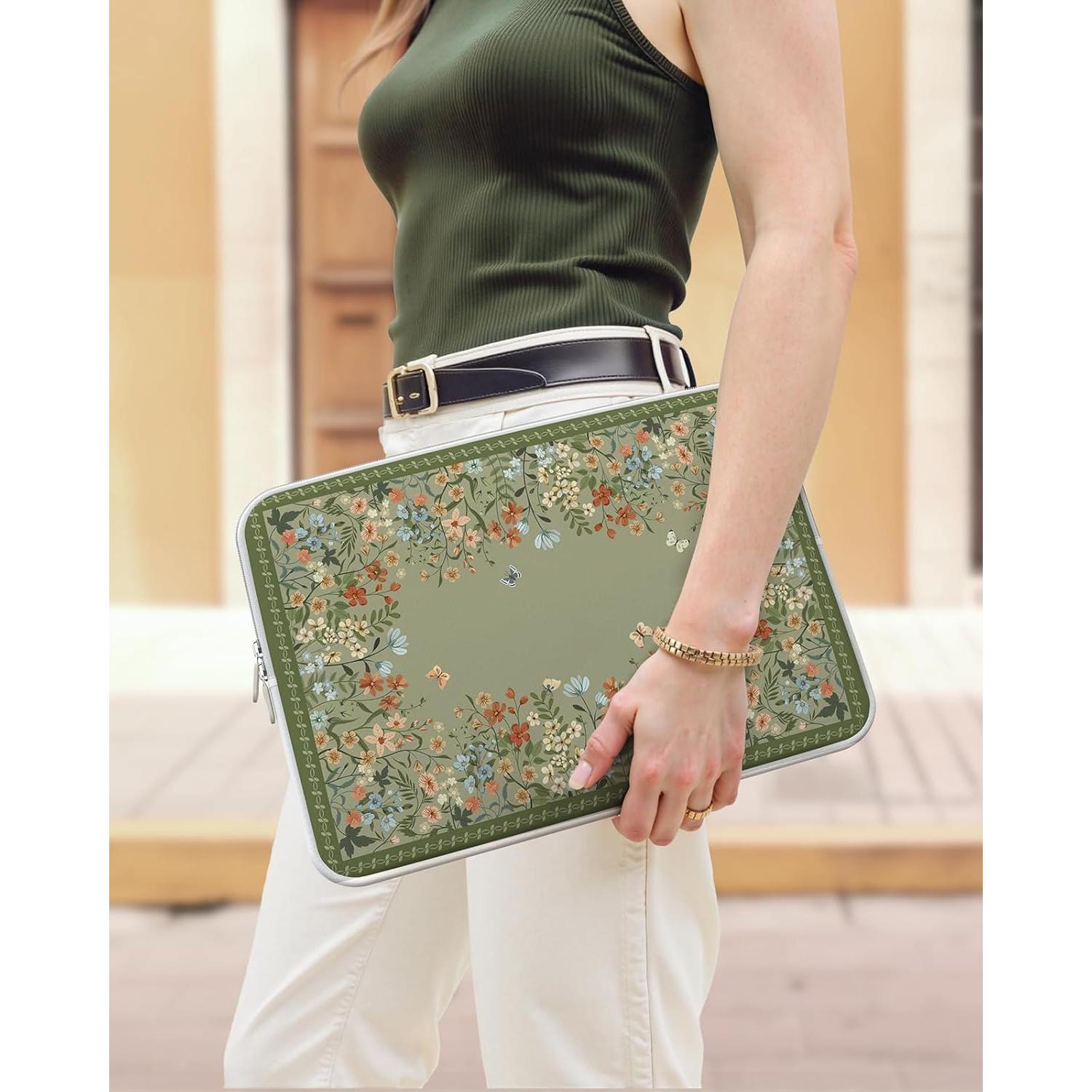 Funda para portátil iCasso 13" Verde - Protección Acolchada