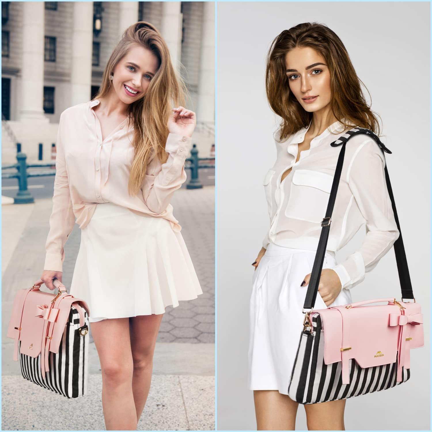 Bolsa para Laptop MATEIN Rosa 43 cm con Protección RFID