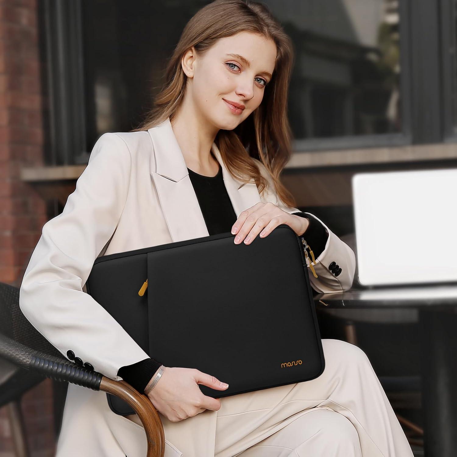 Funda para Laptop MOSISO 13.3" Neopreno Negro con Bolsillo