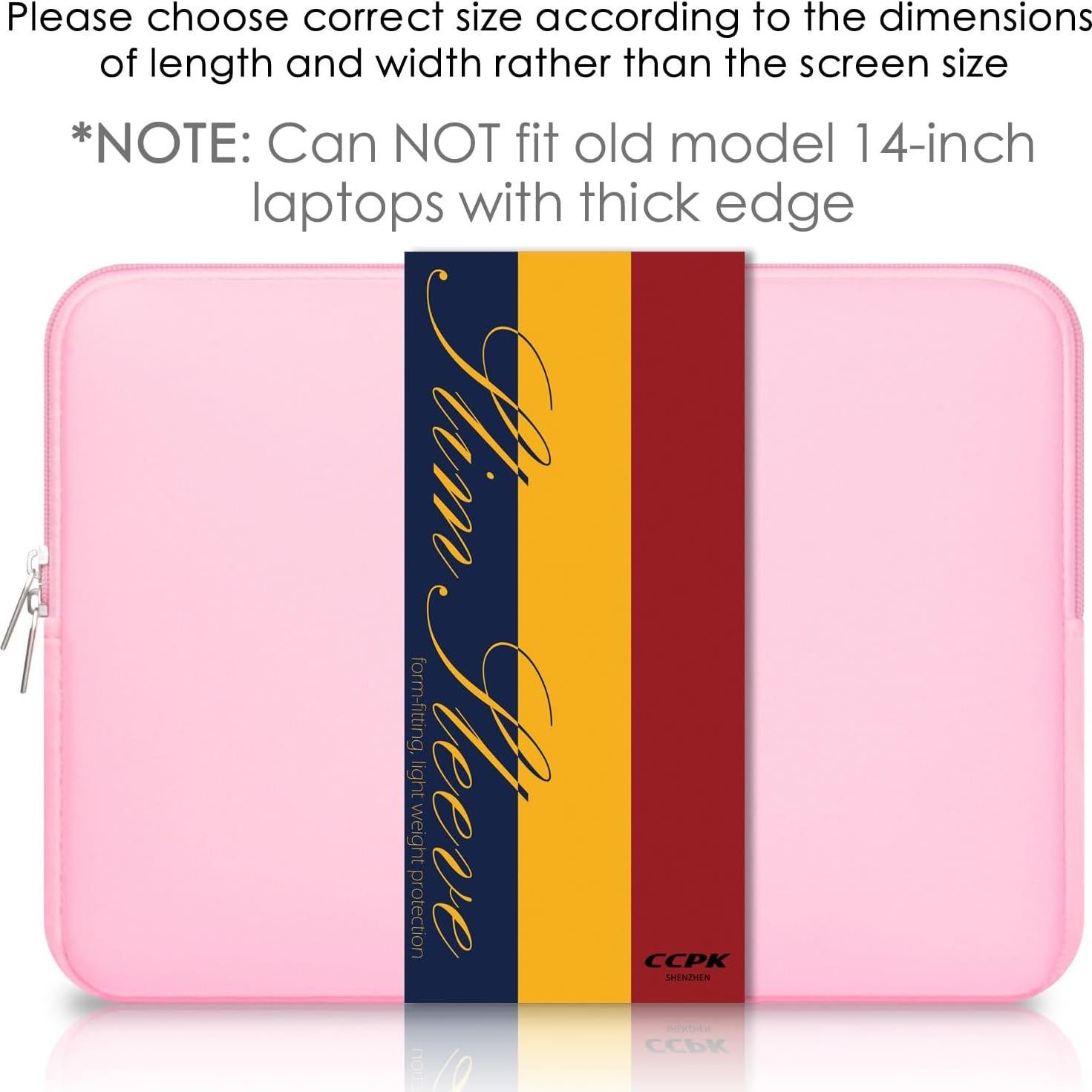 Funda para Laptop CCPK Rosa 13-14" Compatible MacBook y HP
