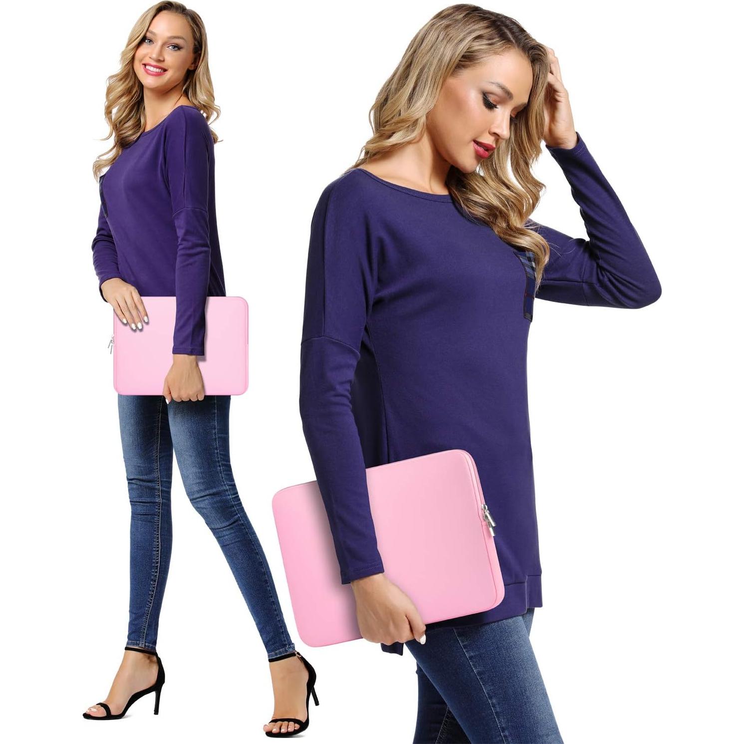 Funda para Laptop CCPK Rosa 13-14" Compatible MacBook y HP