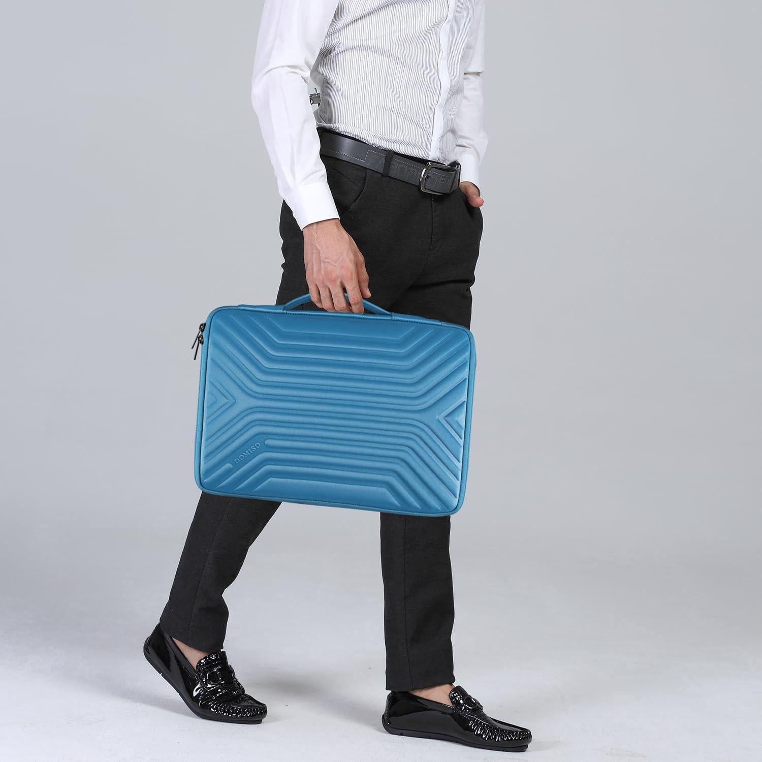 Funda para Laptop DOMISO 17 Pulgadas Impermeable Azul