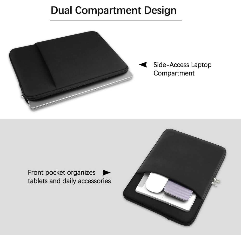 Funda para Laptop MasiBloom Negra 13" para MacBook Air/Pro