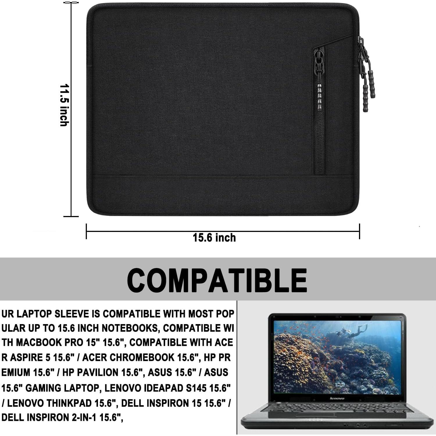 Funda para Laptop TEDNETGO 15.6" Impermeable Negra