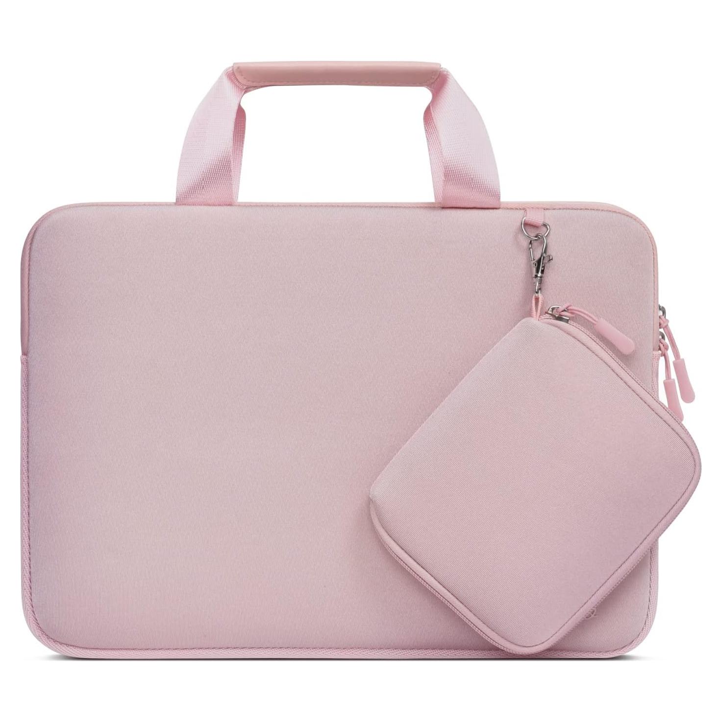 Funda para Laptop MOSISO 13.3" Rosa Neopreno con Asa
