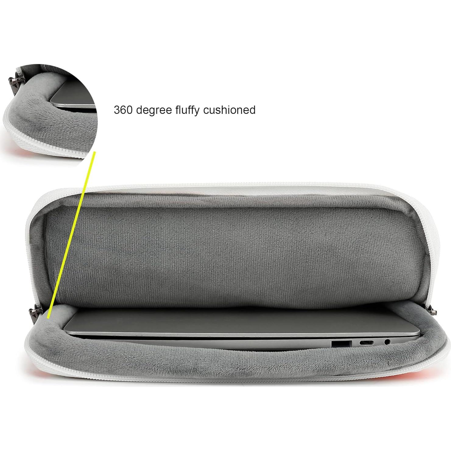 Funda protectora 360° SANFAN para laptop 12.5-13.3" Flores