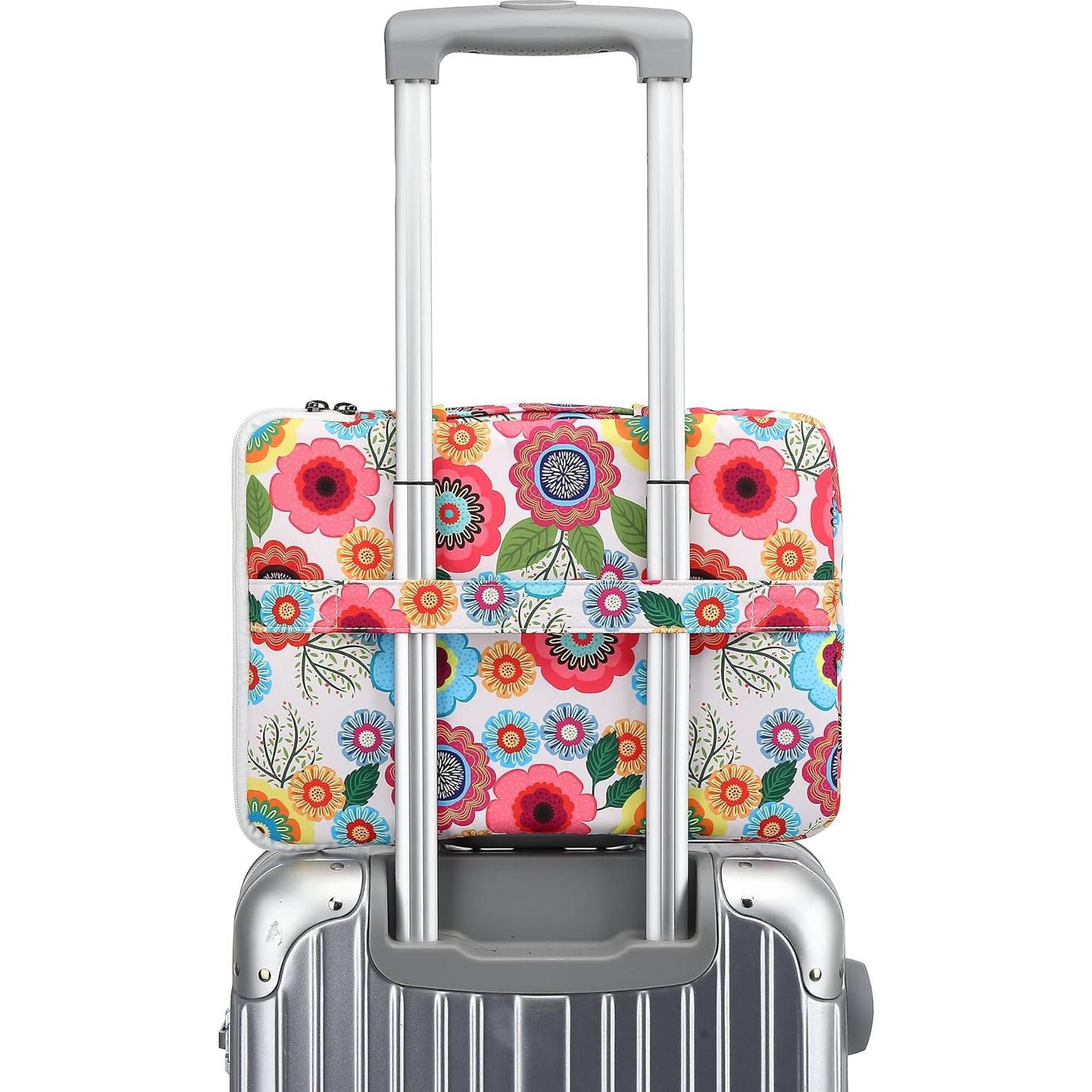 Funda protectora 360° SANFAN para laptop 12.5-13.3" Flores