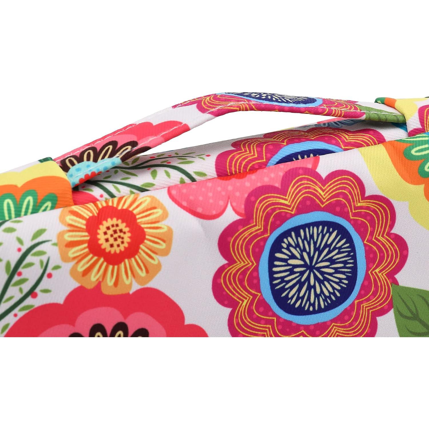 Funda protectora 360° SANFAN para laptop 12.5-13.3" Flores