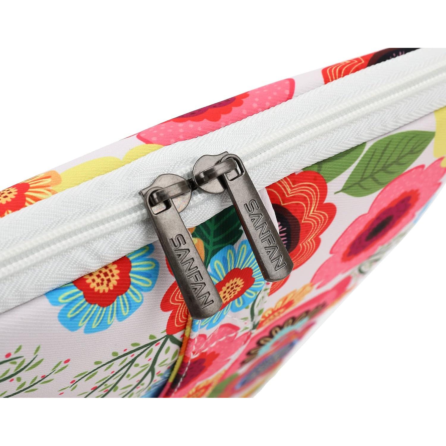 Funda protectora 360° SANFAN para laptop 12.5-13.3" Flores