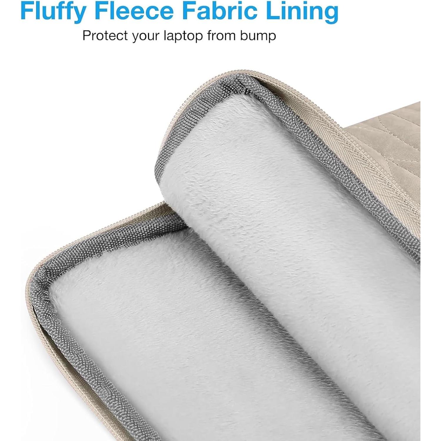 Funda para Laptop 15.6" MOSISO Marrón Taupe Acolchada