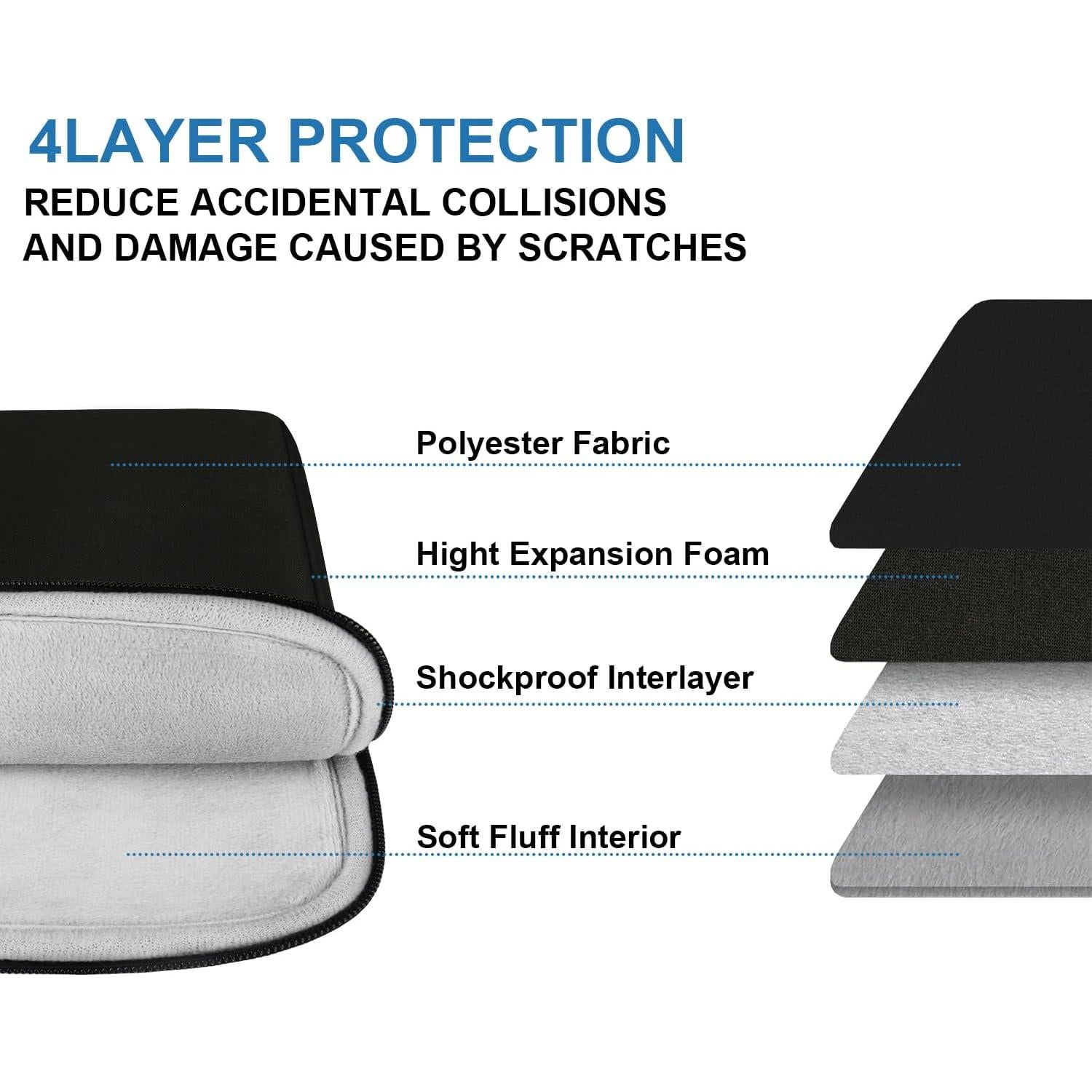 Funda para Laptop AREYLO 15.6" Negra, Protección y Estilo