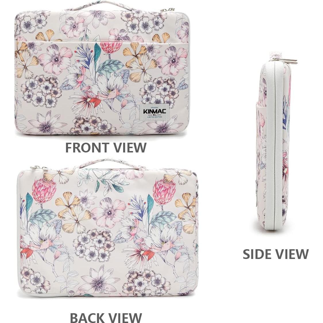 Funda Protectora Kinmac 360° para Laptop 15.6-16" Floral