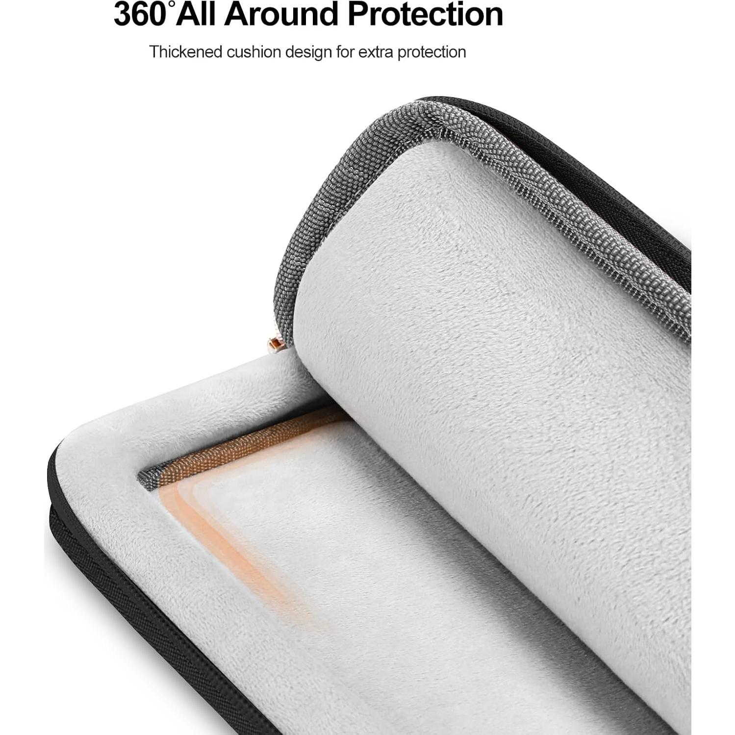 Funda Protectora para Laptop MOSISO 13.3" Negra Acolchada