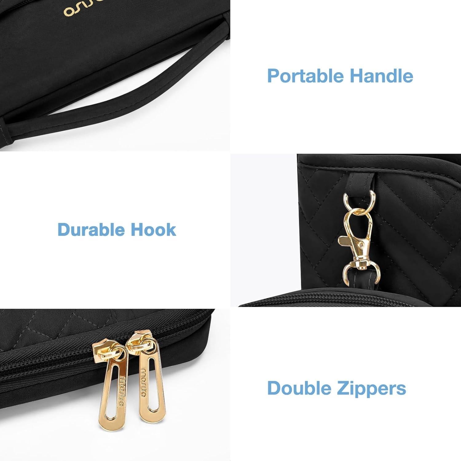 Funda Protectora para Laptop MOSISO 13.3" Negra Acolchada