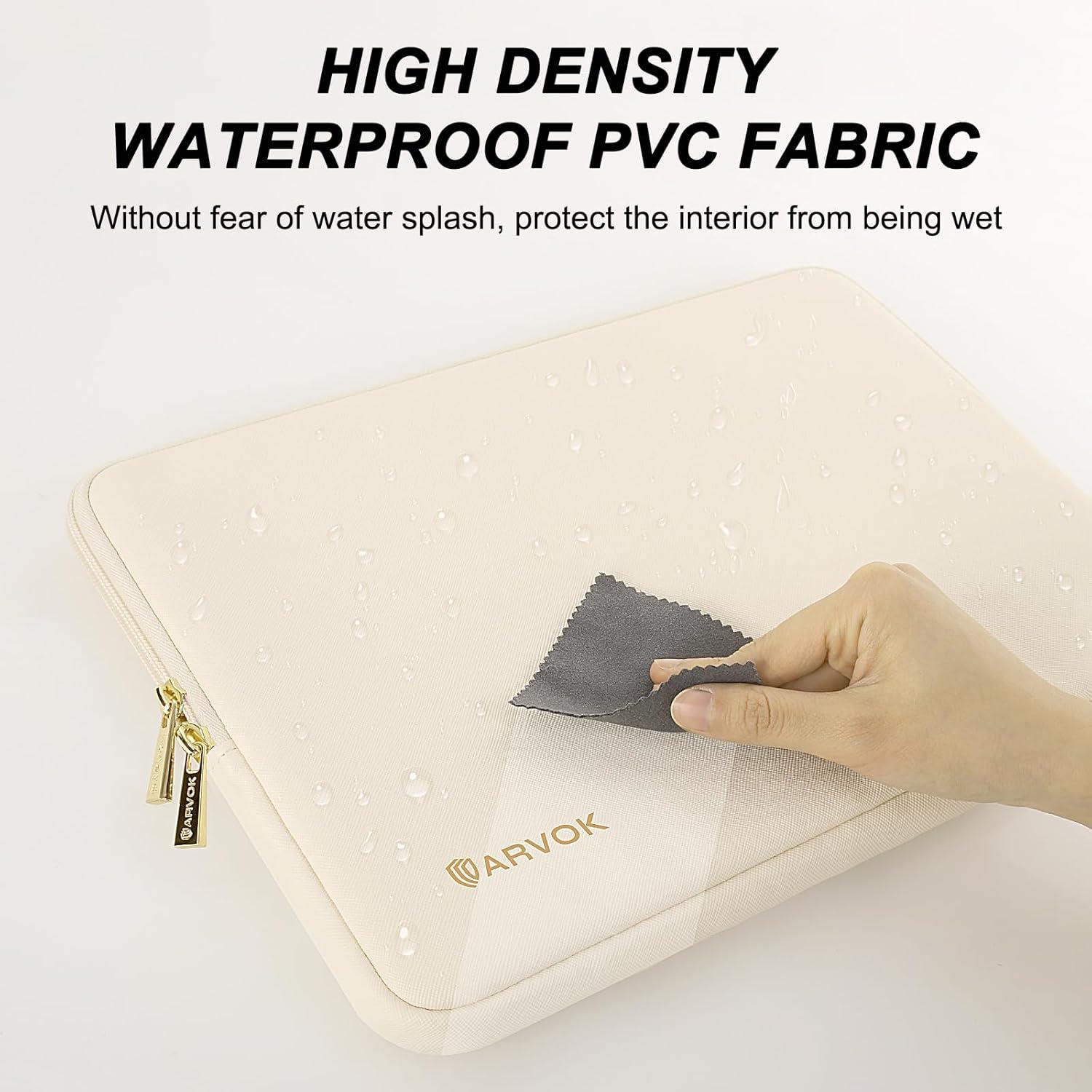 Funda para Laptop ARVOK 15"-16" Impermeable Blanca