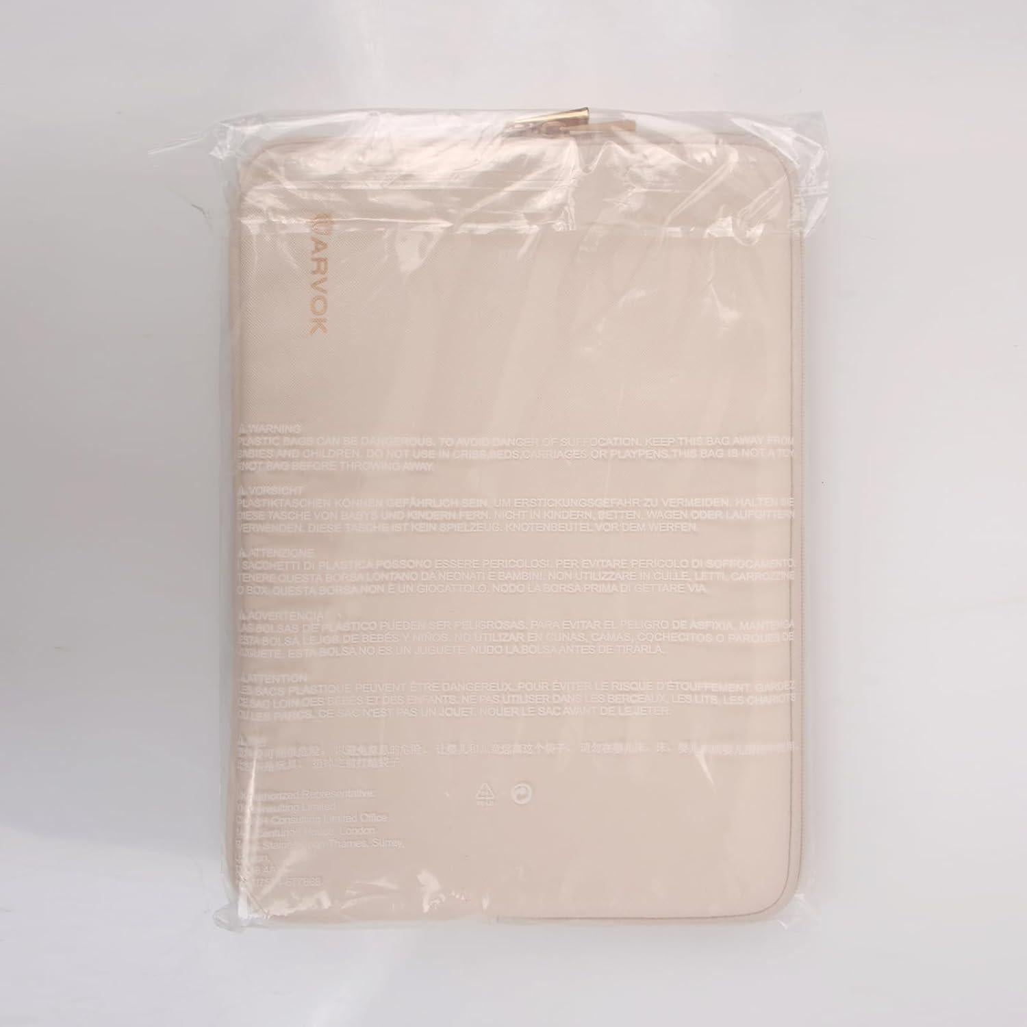 Funda para Laptop ARVOK 15"-16" Impermeable Blanca