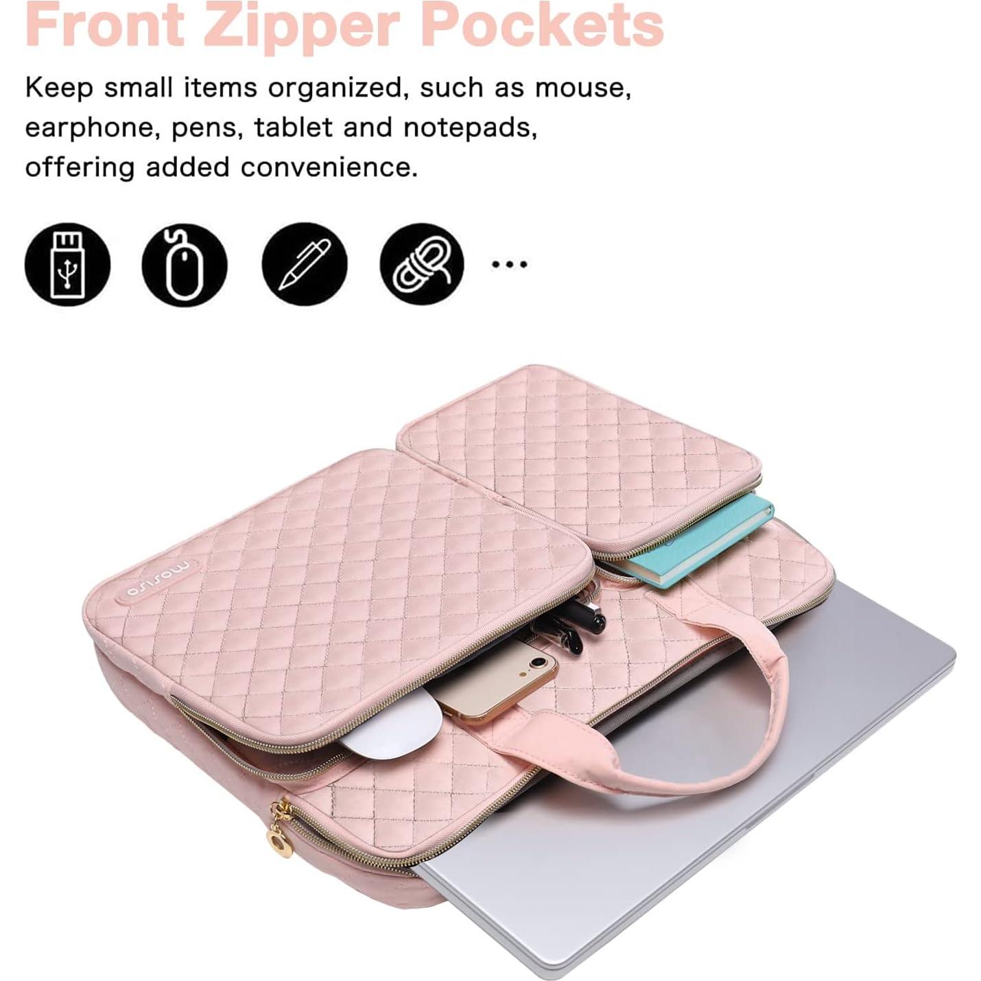 Funda Protectora MOSISO para Laptop 13.3" Rosa Tiza