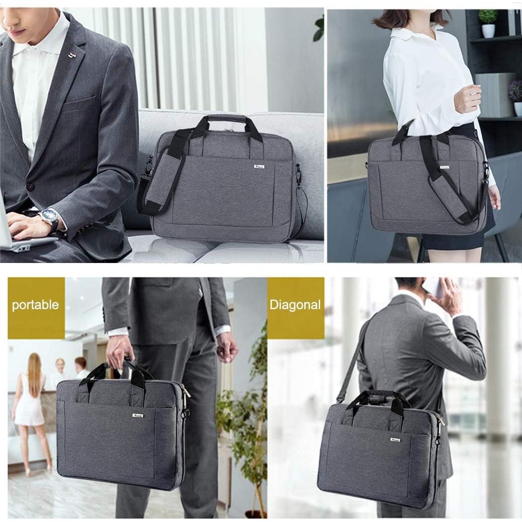 Bolsa para Laptop Voova 15.6" Gris Impermeable Expandible