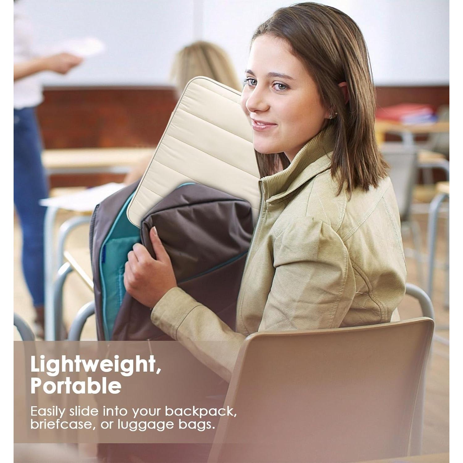 Funda Acolchada MoKo para Laptop 13-14" Blanco Lechoso