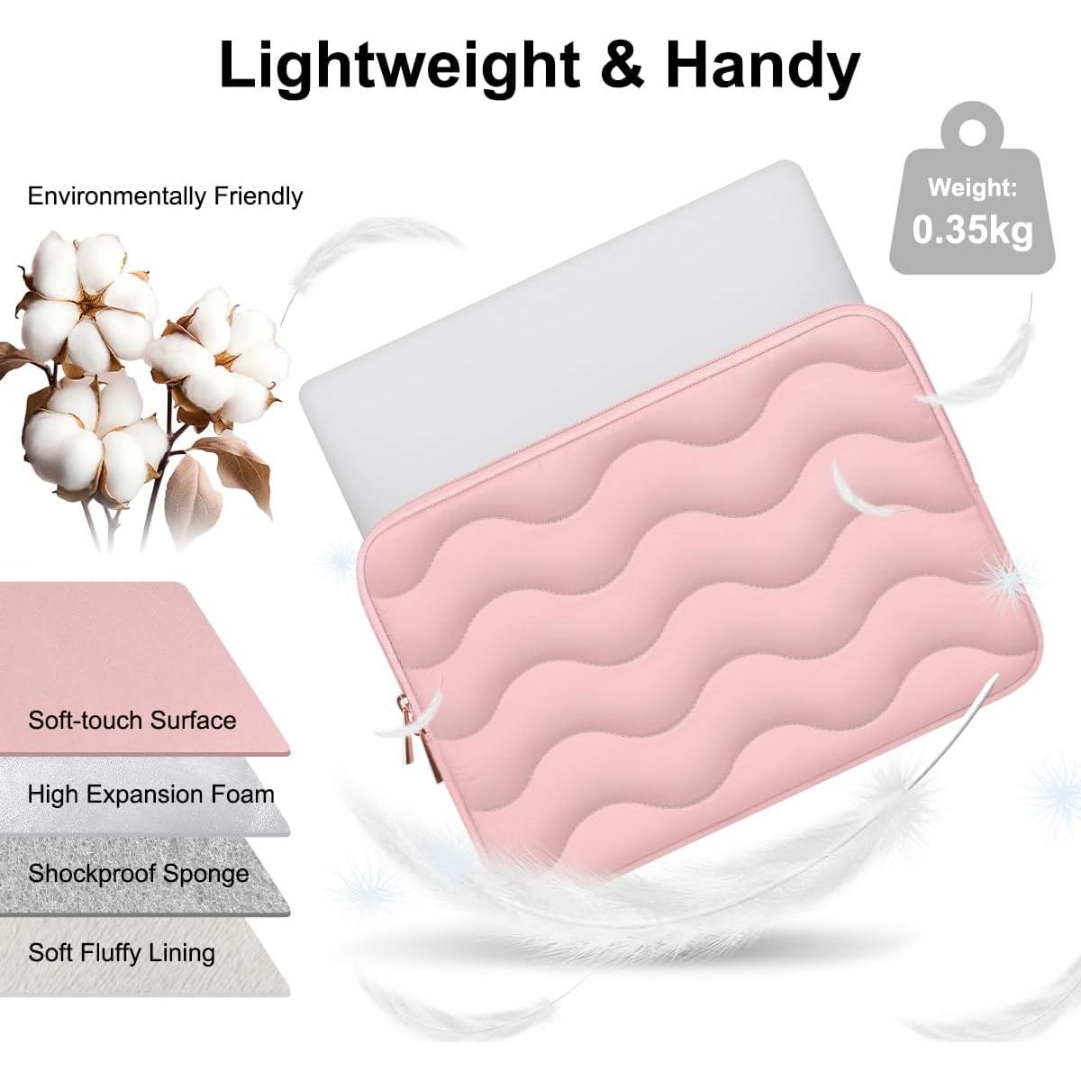 Funda Acolchada ARVOK Rosa para Laptop 15-16" Universal