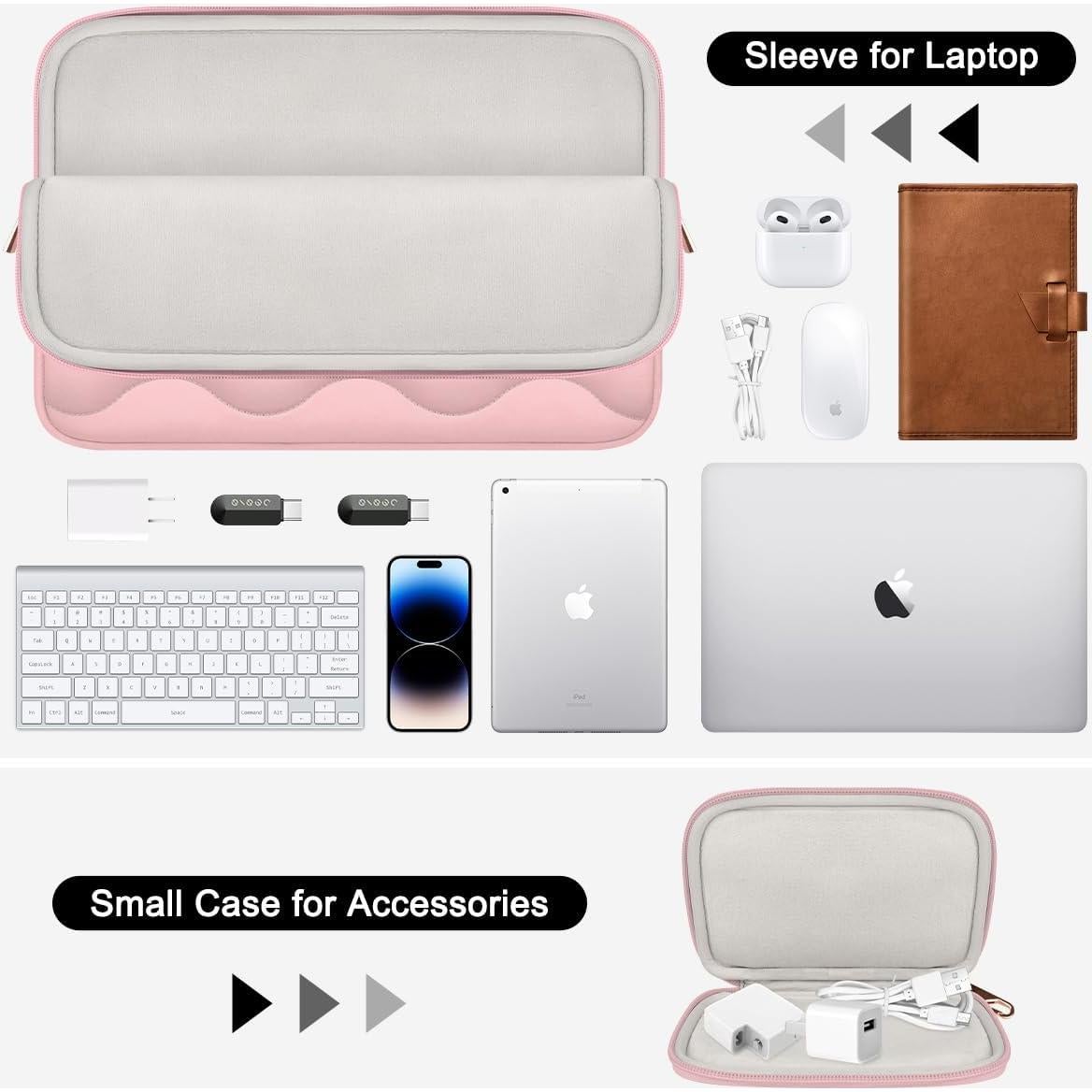 Funda Acolchada ARVOK Rosa para Laptop 15-16" Universal