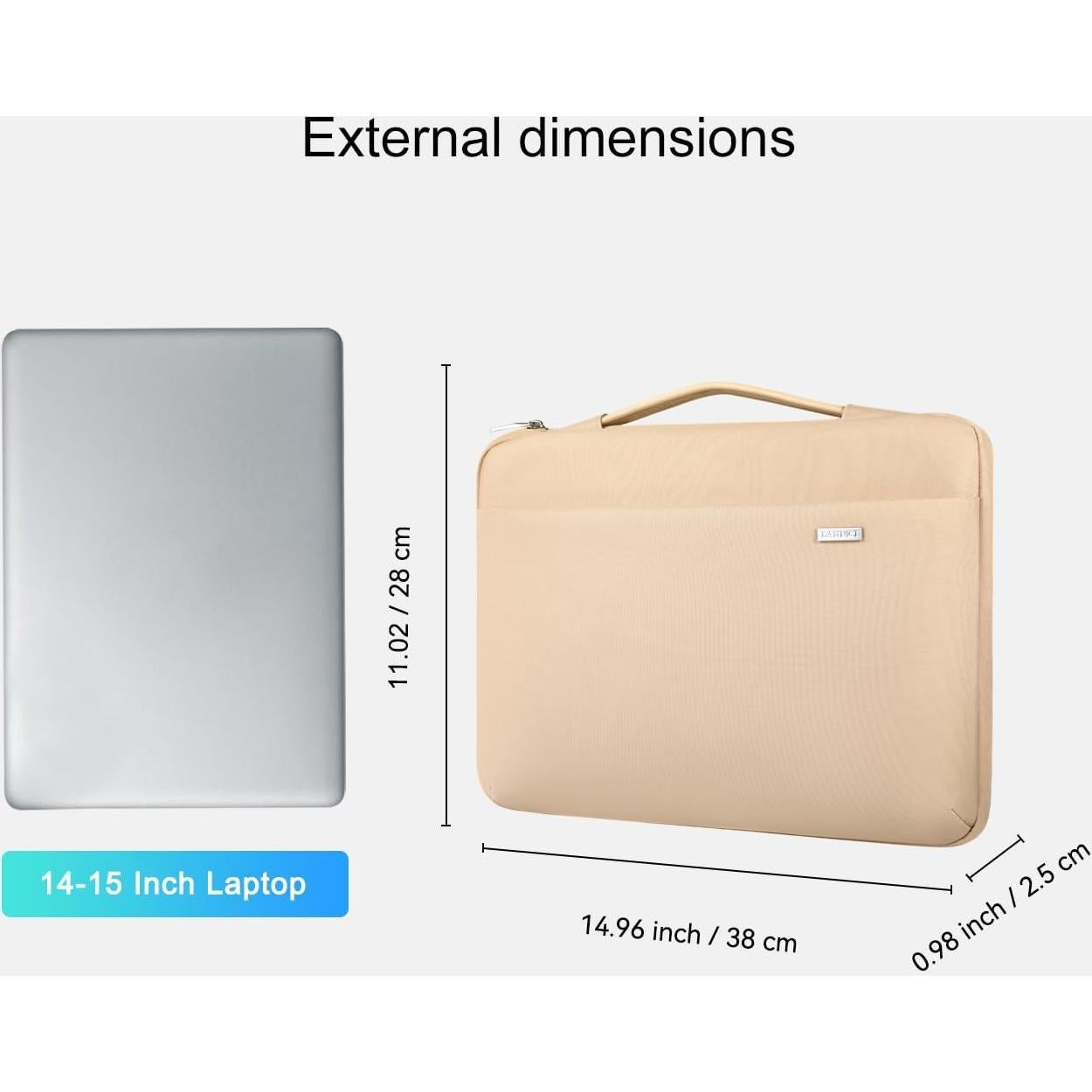 Funda para Laptop LANDICI 14-15" Impermeable Albaricoque