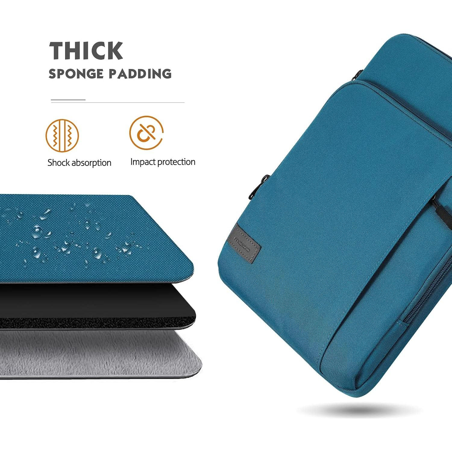 Funda para Laptop MoKo 13.3-14" Azul Pavo Impermeable