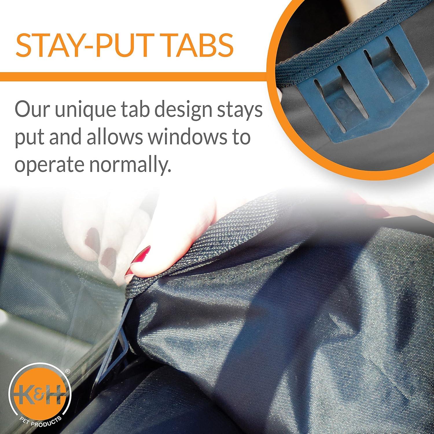 Protector de Puerta de Auto K&H Negro 68,58x48,26cm Juego de 2