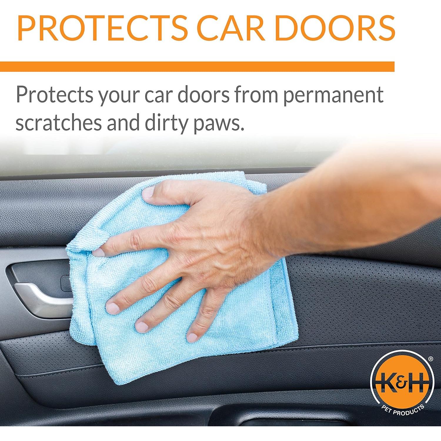 Protector de Puerta de Auto K&H Negro 68,58x48,26cm Juego de 2