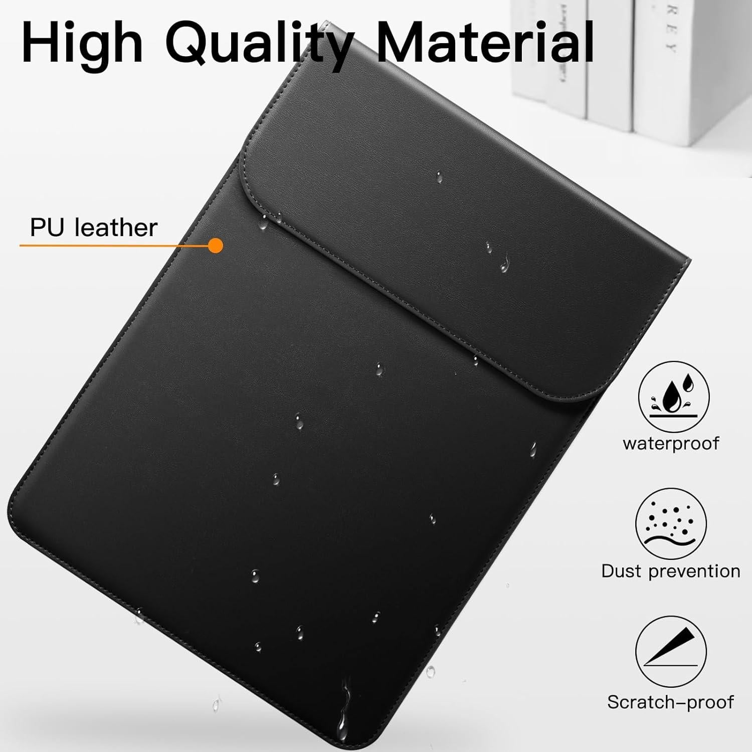 Funda delgada JETech para MacBook Pro 14" 2021-2024 Negro