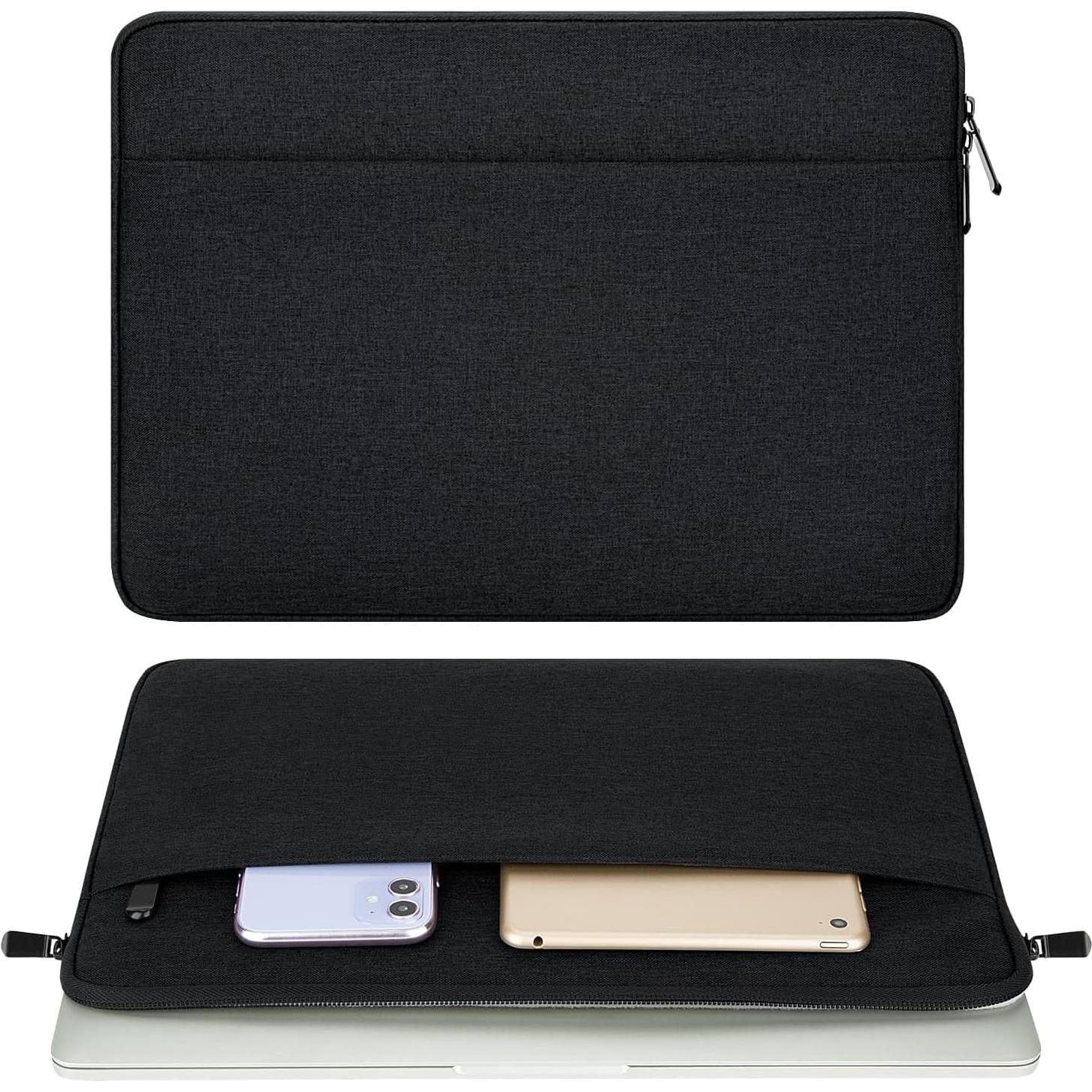 Funda Acolchada para Laptop 15.6" HEDUGO Negra con Bolsillo