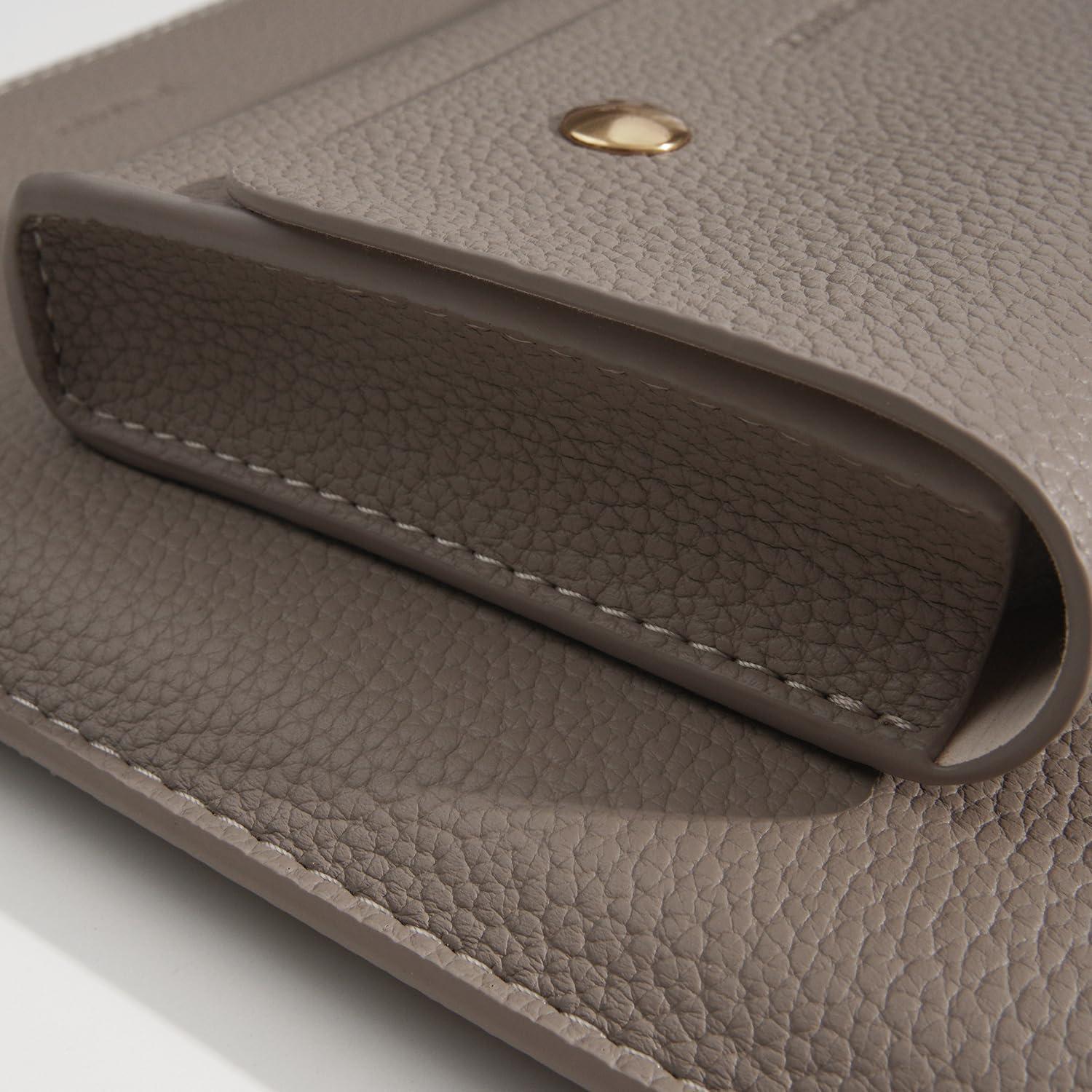 Funda de Laptop Yesmornsis de Cuero PU 16" y 15" Color Camel