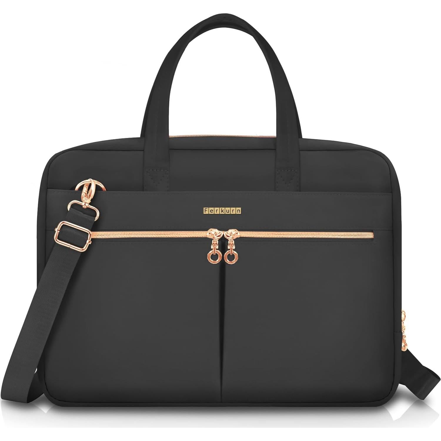 Bolsa para Laptop 15.6" Ferkurn Negra con Correa Desmontable