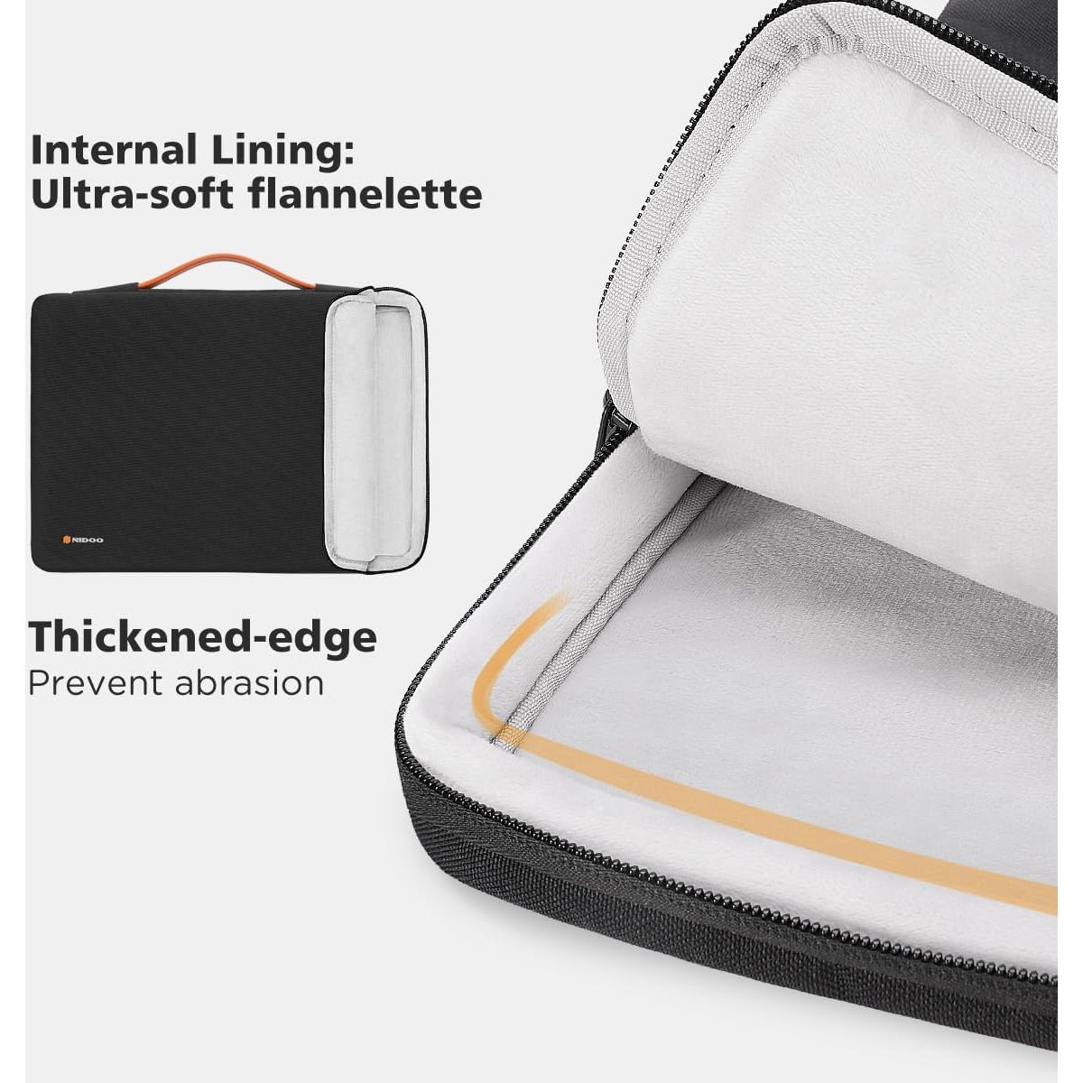 Funda para Portátil NIDOO 17.3" Resistente al Agua Negro