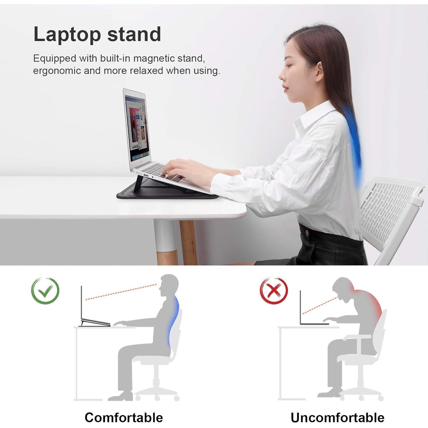 Funda para Laptop Nillkin Gris 3 en 1 para MacBook 13-14"